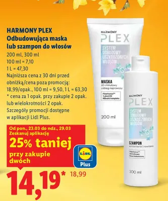 Odbudowujący szampon do włosów promocja w Lidl
