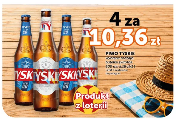 Piwo bezalkoholowe Tyskie Zero promocja w Euro Sklep