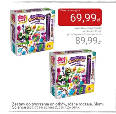 Zestaw do tworzenia gniotków Slumi Science promocja w Smyk