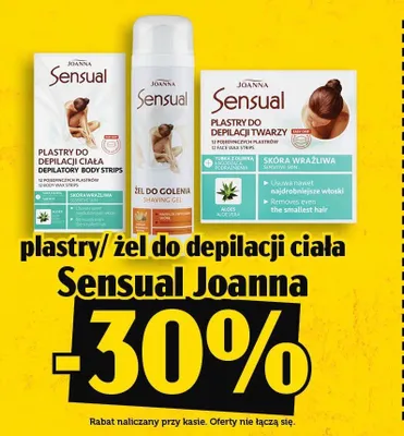 Plastry do depilacji ciała Joanna Sensual promocja w TOPAZ