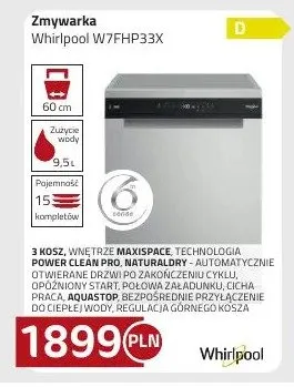 Zmywarka W7FHP33X Whirlpool promocja w kakto.pl
