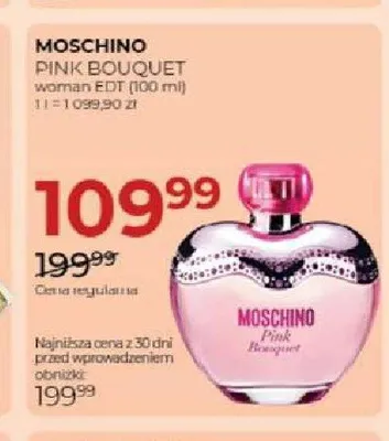 Woda toaletowa Moschino Pink Bouquet promocja w Drogerie Jawa