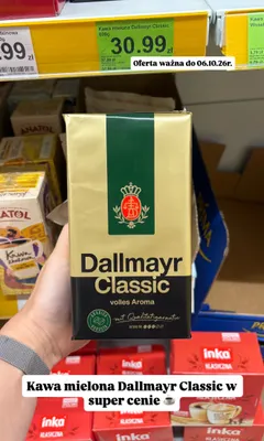 Kawa mielona Dallmayr Classic promocja w Dino