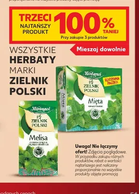 Herbata Mięta Rodzinna Paczka Zielnik Polski promocja w Kaufland