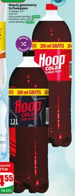 Napój gazowany Hoop Cola Classic Taste promocja w Dino