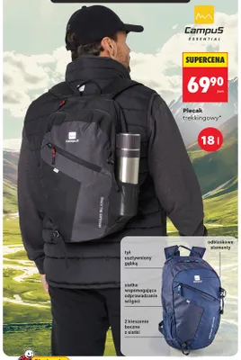 Plecak trekkingowy 18 l Campus promocja w Biedronka