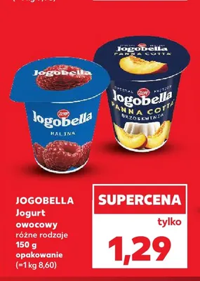 Jogurt owocowy Jogobella malina promocja w Kaufland