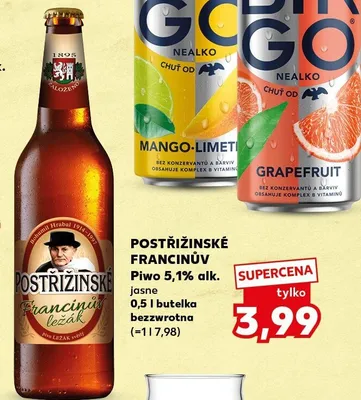 Piwo <0,5% alk. różne rodzaje promocja w Kaufland