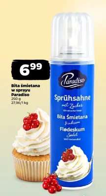 Bita śmietana w sprayu Paradiso promocja w Netto