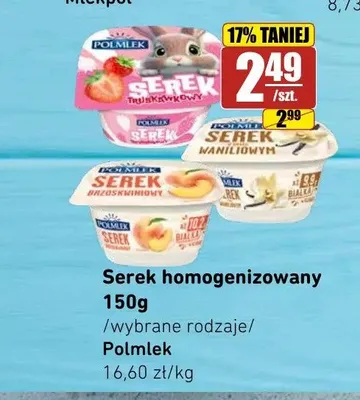 Serek homogenizowany Polmlek brzoskwiniowy promocja w API Market