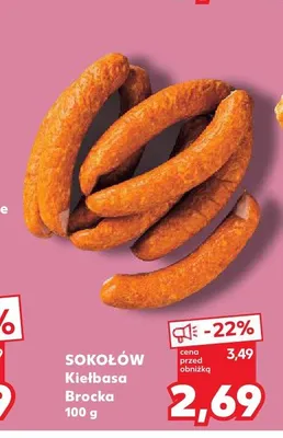 Kiełbasa Brocka Sokołów promocja w Kaufland