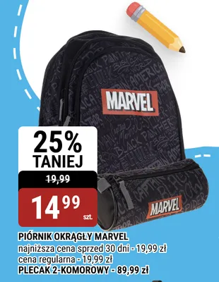 Plecak 2-komorowy Marvel promocja w bi1