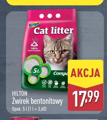 Żwirek bentonitowy Hilton Compact promocja w Aldi