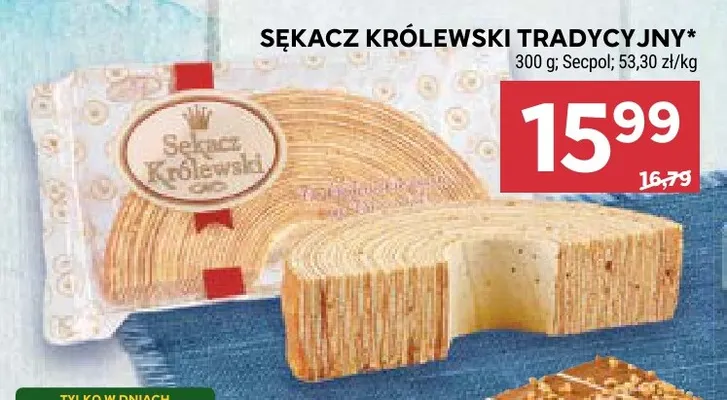 Sękacz królewski tradycyjny Secpol promocja w Stokrotka