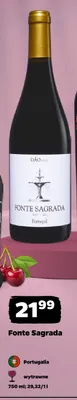 Wino czerwone Fonte Sagrada promocja w Netto