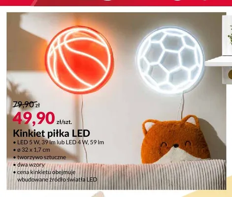 Kinkiet piłka LED promocja w Salony Agata