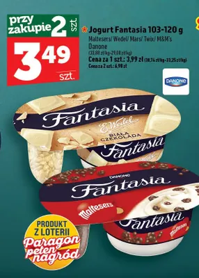 Jogurt Fantasia Mars promocja w TOPAZ
