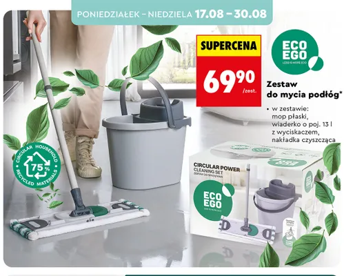 Zestaw do mycia podłóg Eco Ego promocja w Biedronka
