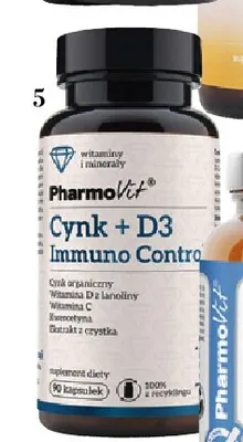 Suplement diety Pharmovit Cynk+D3 Immuno Control promocja w Hebe