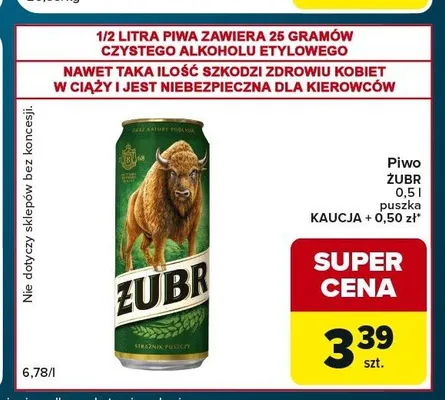 Piwo Żubr promocja w Globi