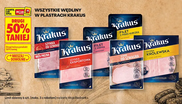 Szynka eksportowa Krakus promocja w Biedronka