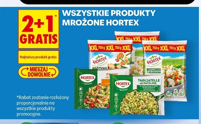 Produkty mrożone Hortex promocja w Biedronka