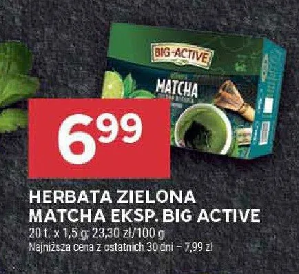 Herbata zielona matcha eksp. promocja w Stokrotka