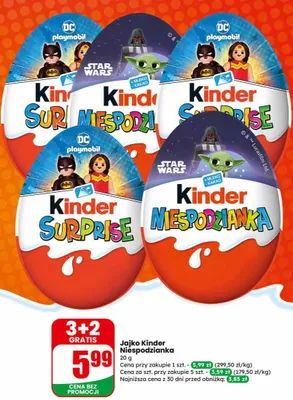 Jajko Kinder Niespodzianka promocja w Dino
