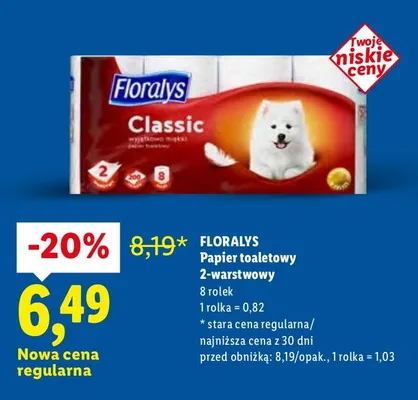 Papier toaletowy 2-warstwowy promocja w Lidl