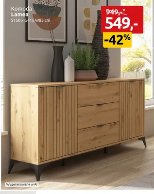 Komoda Lamea promocja w Black Red White