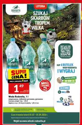 Woda mineralna gazowana Rodowita promocja w Twój Market