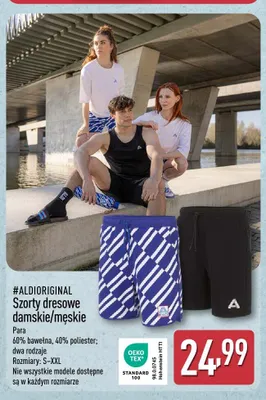 Szorty dresowe damskie/męskie #ALDIORIGINAL promocja w Aldi