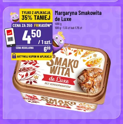 Margaryna Smakowita de Luxe promocja w POLOmarket