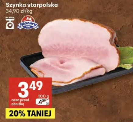 Szynka staropolska promocja w Delikatesy Centrum