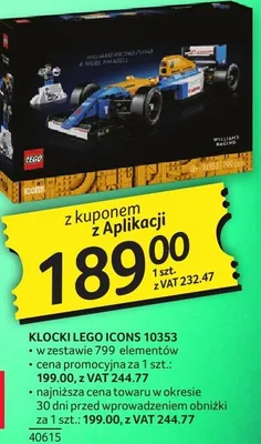 Klocki Lego Icons 10353 promocja w Selgros
