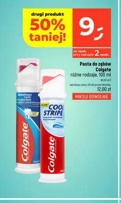 Pasta do zębów Colgate Cool Stripe promocja w Dealz