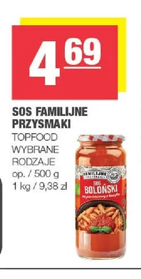 Sos boloński Familijne Przysmaki promocja w SPAR