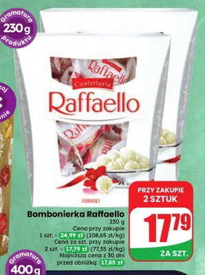 Bombonierka Raffaello Ferrero promocja w Dino