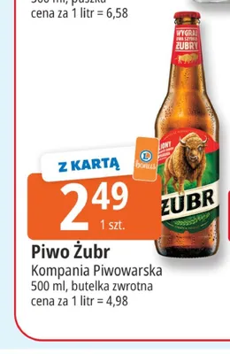 Piwo Żubr promocja w Leclerc