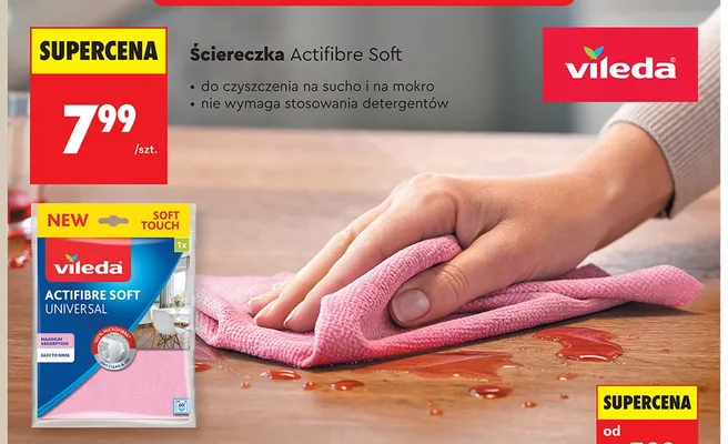 Ściereczka Vileda Actifibre Soft promocja w Biedronka