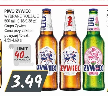 Piwo bezalkoholowe Żywiec promocja w Słoneczko