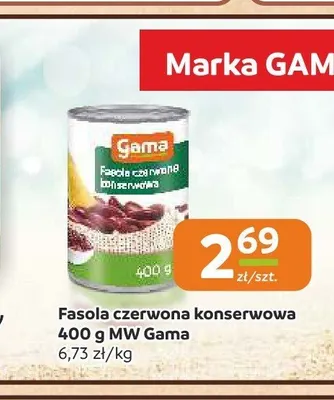 Fasola czerwona konserwowa MW Gama promocja w Gama