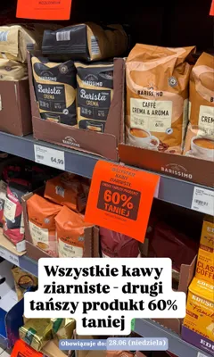 Kawa ziarnista Barissimo Barista Crema promocja w Aldi