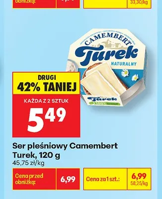 Ser pleśniowy Camembert Turek promocja w Biedronka