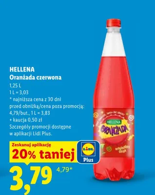 Oranżada czerwona promocja w Lidl