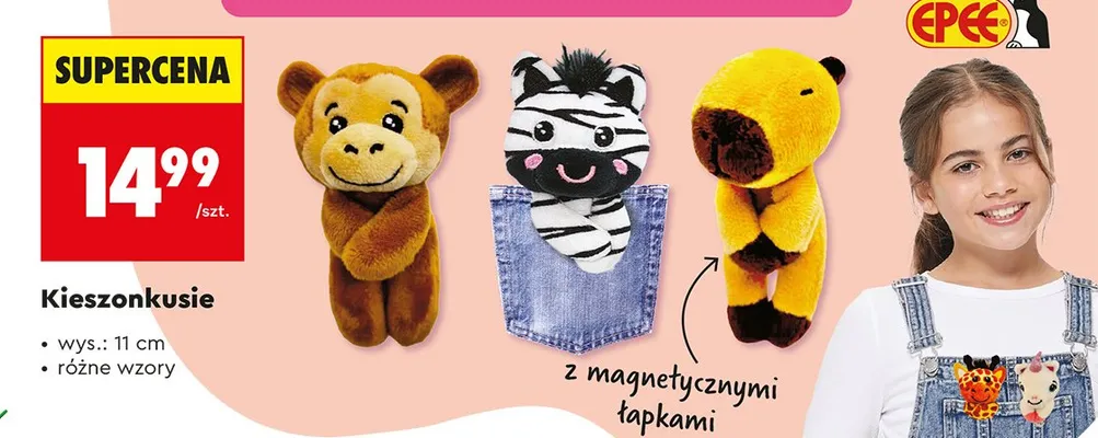 Kieszonkusie wys. 11cm promocja w Biedronka