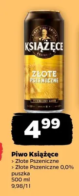 Piwo Książęce Złote Pszeniczne promocja w Netto