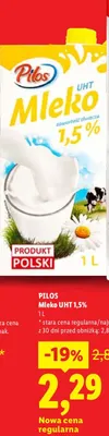 Mleko UHT 1,5% promocja w Lidl