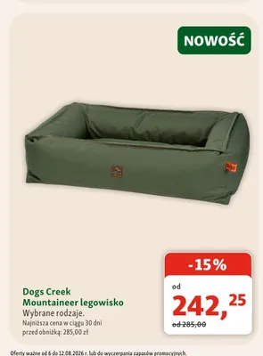 Legowisko dla psa Dogs Creek Mountaineer promocja w MAXI ZOO
