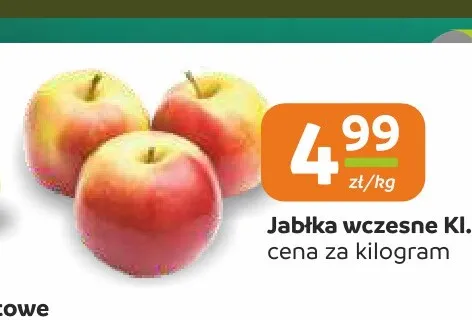 Jabłka wczesne Kl. I promocja w Społem Częstochowa